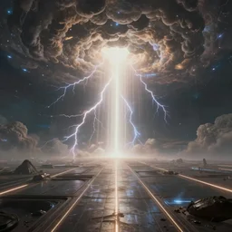 1 2 1 2 otherworldly vast ambient occlusion render timespace architecture metaphysical scifi cosmic omnipotent chaos pilots entering the ethereal plane cathedral, leading lines, fractal lightning, lichtenberg figures, vanishing point, volumetric lighting, god rays lasers psionics energy waves, muted vaporwave ombre, 8 k, cgartist artstation, strong clean lines, cumulonimbus