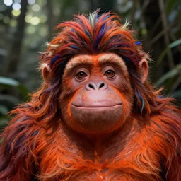 oompa loompa selfies, bright orange skin and exotic colored hair