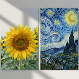 sunflowers by van gogh and monet