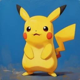 oil painting of a gigachad pikachu, trending on artstation, 4k