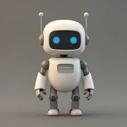 a cute robot, muted colors, by jean - baptiste monge