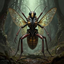 lair of the insect queen in the style of h. r. giger