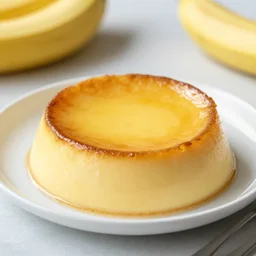 banana creme brulee, food photography