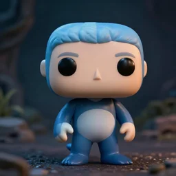 narwhal as a funko pop doll, cinematic shot, dramatic lighting, ultra detailed