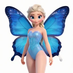 cartoon female character inspired by butterfly from frozen artwork by artgem lau, wlop and rossdraws, anatomically correct, smooth, clean detailed, sharped focus, symmetrical, perfect composition, illustration, extremely coherent, detailed body, arstation