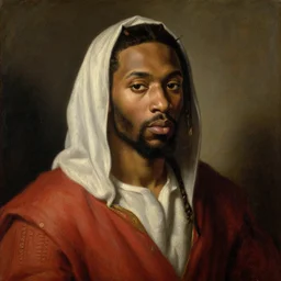 renaissance painting of the rapper 3 earl sweatshirt!!!, biblical character portrait, oil on canvas by leonardo da vinci
