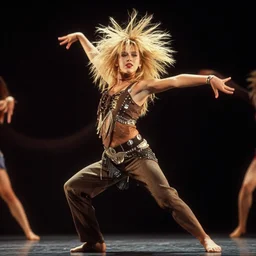 epic beautiful young girl dancer performance in 1 9 9 5 spikey hair blonde cute hd portrait leica zeiss trending on flickr