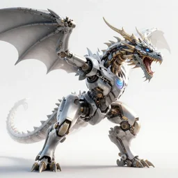 the giant mechanical dragon roars, aura of light, artificial intelligence, scifi, futuristic, highly detailed, trending on artstation, advanced technology, art by vitaly bulgarov and nivanh chanthara and lance wilkinson