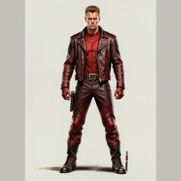 daredevil concept art leather suit billy stick painted by travis charest