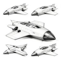 smooth design spaceship sketches