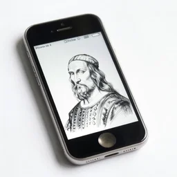 sketch of an iphone 1 4 by leonardo da vinci