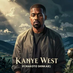 Kanye West by Makoto Shinkai