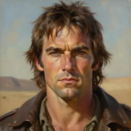portrait of steve buscemi as an evil raider character in mad max 2 : the road warrior, film still, detailed realism face in painting, detailed beautiful portrait, oil painting masterpiece, 8 k resolution, smooth, sharp focus, trending on artstation, by rembrandt