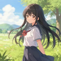 pixiv anime girl artwork scenery