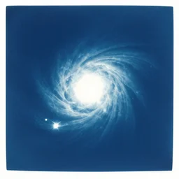 cyanotype of the big bang