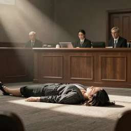 courtroom sketchof amber heard lying