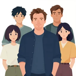 sebastian stan. clean cel shaded vector art. shutterstock. behance hd by lois van baarle, artgerm, helen huang, by makoto shinkai and ilya kuvshinov, rossdraws, illustration, art by ilya kuvshinov