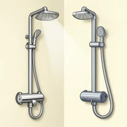 cartoon electric showers