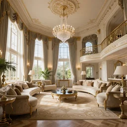 beautiful expensive interior of a large furnished apartment, fantasy duel, high detail, very realistic, by greg rutkowski, by james gurney ultra clear detailed