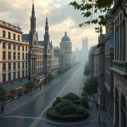 oxford city in 2 0 4 0, unreal engine, 8 k, ultra realistic, ultra detail, octane render