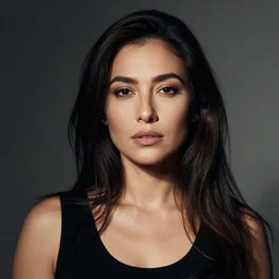 a portrait photo of a woman, portrait photography, split lighting