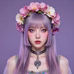 portrait of a flowerpunk - g