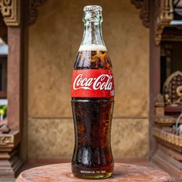 temple of food. coca colla statue.