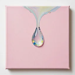 trippy painting on canvas, watedrops, water droplets, acrylic painting, acrylic pouring, painting, influencer, artstation - h 8 0 0