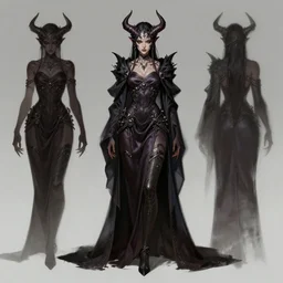 Concept art of female demon dressed in silk as a dark souls boss, trending on artstation, fantasy
