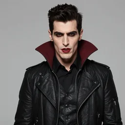 mesmerizing portrait of a vampire in modern clothes by atey ghailan