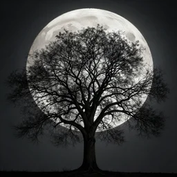 book cover art, tree in front of the full big moon, dramatic lighting, cinematic, realistic establishing shot, extremely high detail, photo-realistic, cinematic lighting, digital restoration, very sharp, high quality, high details, ISO 50, realistic intricate line drawings, by Yoshitaka Amano, Ruan Jia, Kentaro Miura, Artgerm, post processed, realistic concept art, artstation, realistic matte painting, style by eddie mendoza, raphael lacoste, alex ross