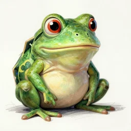 renaissance drawing of peepo the frog by michelangelo, high quality, 4k