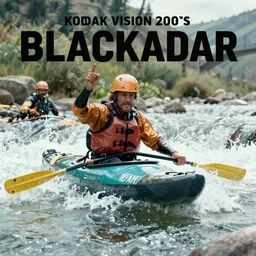 First image from Guillermo del Toro's new film Blackadar, starring Toby Jones as a 1970s whitewater kayaker in Idaho. Cinematography by Dan Laustsen, shot on Kodak Vision 200T. 8k print.