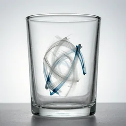 bread made of clear glass, abstract art