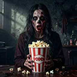 popcorn room horror, gruesome movie poster
