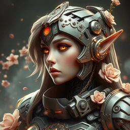 portrait of zelda, robot steampunk, floral! horizon zero dawn machine, intricate, elegant, highly detailed, ray tracing, digital painting, artstation, concept art, smooth, sharp focus, illustration, art by artgerm and greg rutkowski and alphonse mucha, 8 k