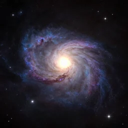 nebula in space stars around, volumetric lighting, high quality, pleasing, cosy, octane render