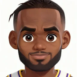 lebron james as an anime protagonist, beautiful anime style, big cute eyes, portrait, close - up, cinematic rim lighting, dramatic pose, beautiful sunset, professional, highly detailed, clear, sharp, smug expression, expressive, trending on artstation