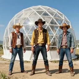 Bodacious cowboys such as your friends will never be welcome here high in the cluster dome, by Tadanori Yokoo
