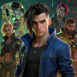 cyberpunk portrait of warwick from league of legends, riot, arcane, netflix, tv show, animation movie, au naturel, hyper detailed, digital art, trending in artstation, cinematic lighting, studio quality, smooth render, unreal engine 5 rendered, octane rendered, art style by klimt and nixeu and ian sprigger and wlop and krenz cushart and riot