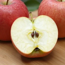 an apple tree with half eaten apples