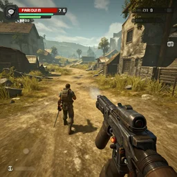 farout indie game version of fallout 7 6, real gameplay footage leaked, realistic, hdr, clear image,