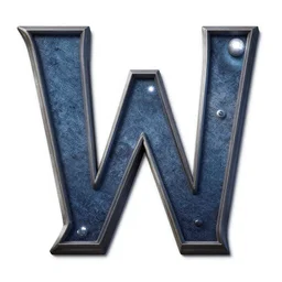full alphabet in war font