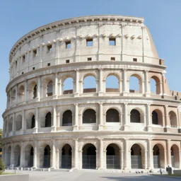 landscape, hyperrealistic mixed media painting of epic all white marble coliseum, bright volumetric lighting, 8 k, octane beautifully detailed render, extremely hyper detailed, intricate, epic composition, cinematic lighting, masterpiece, trending on artstation, very very detailed, masterpiece, stunning, hdr, smooth, sharp focus, high resolution, award, winning photo, dslr, 2 0 mm