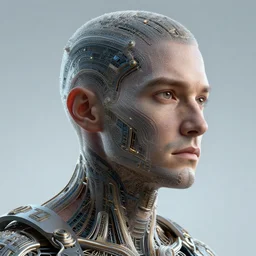 the future of man, 4k, high resolution, intricate detail, realistic