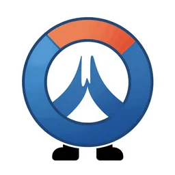 d. va from overwatch as a cartoon character, cheerful, happy simple logo,