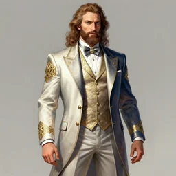 british lord wearing expensive israeli suit designed by michaelo angelo, new ruler meta human concept art
