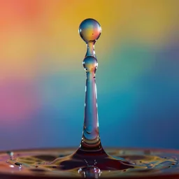 highly detailed realistic photo of water droplets backlit on colourful background, very sharp focus, award winning masterpiece photography, hyper realistic, concept art, 8 k detail post - processing