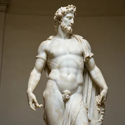 rey mysterio as a greek marble statue