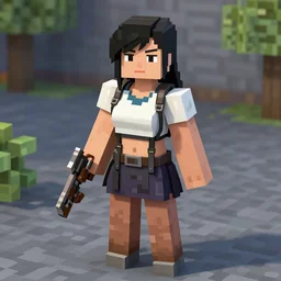 tifa lockhart in minecraft